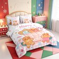 thumbnail image 2 of Manfei Merry Xmas 7-Piece Twin Bedding,Modern Christmas Animals Bedding Comforter Set,Xmas Reversible, 2 of 7