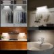 thumbnail image 5 of 2 uds 10LED lámpara con Sensor de cuerpo humano Mini luz nocturna para dormitorio gabinete pasillo interior blanco, 5 of 8