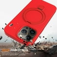 thumbnail image 5 of Entronix Silicone Case Designed for Apple iPhone 16 with Stand, Protection Shockproof Dropproof Dustproof Slim Design Phone Cover for Apple iPhone 16, Red, 5 of 6