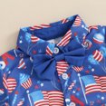 thumbnail image 5 of Okbabeha 4th of July Baby Boy Outfit America Flag Short Sleeve Buttom Down Shirt and Shorts Fourth of July Clothes, 5 of 6