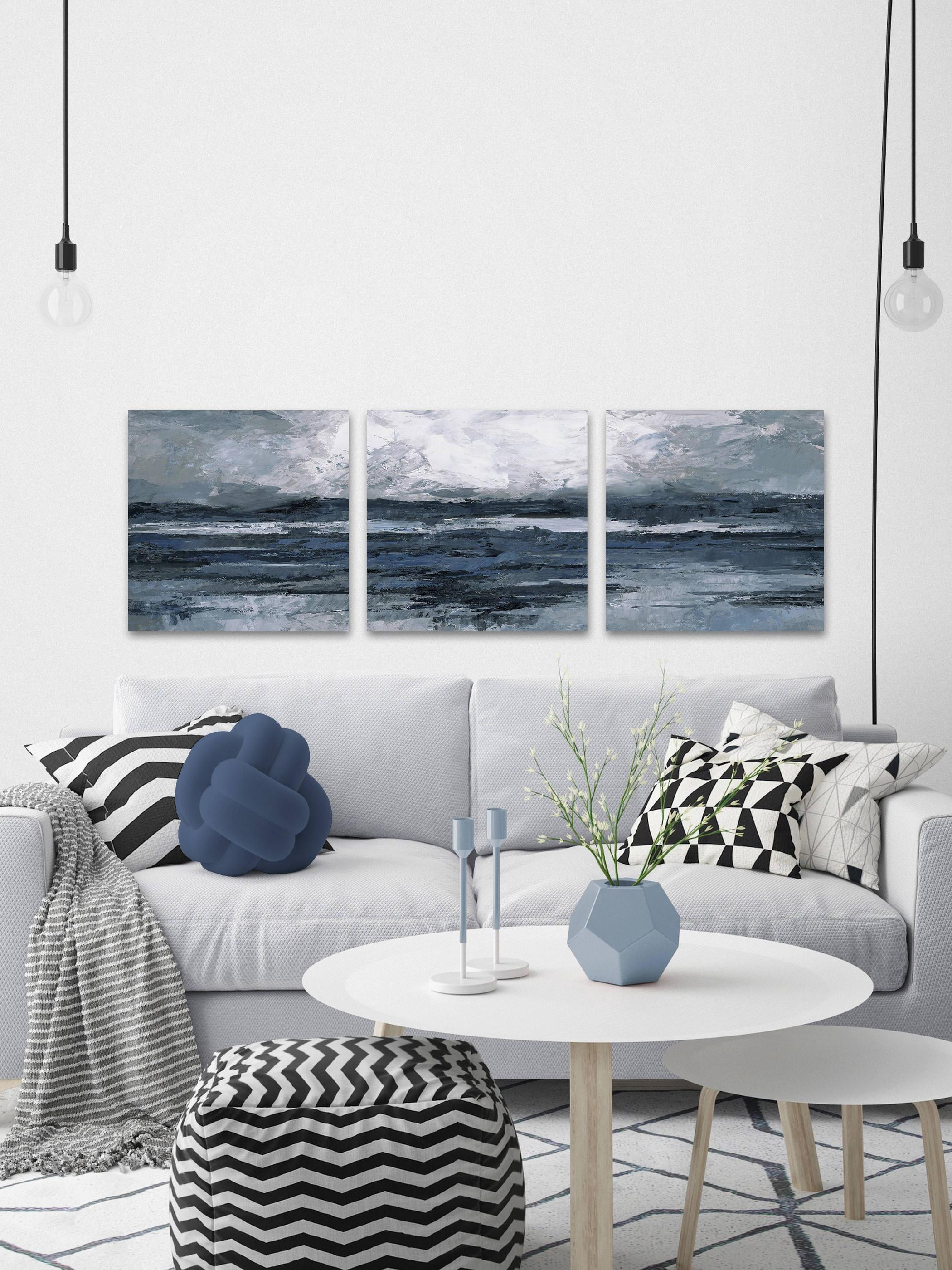 Dark Vast Ocean II Triptych
