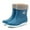 03 Blue, variant on Awdenio Women's Ankle Boots & Booties , Leisure Women's Low-Heeled Round Toe Shoes Middle Tube Rain Boots