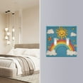thumbnail image 4 of Yayeee Toggle Light Switch Wall Plate 2-Gang 4.56"x4.48" Decorative Outlet Cover, Rainbow with Stars, 4 of 7