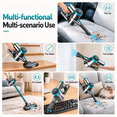 thumbnail image 6 of KANFUAQ Cordless Vacuum Cleaner 38000PA/400W Stick Vacuum 50min 2600mAh for Home Pet Hair Car Carpet Hardwood Floor, 6 of 13