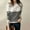 White, variant on Heisall Womens Sweaters Autumn Winter Casual Knit Round Neck Long Sleeve Black White Twisted Stripe Pullovers