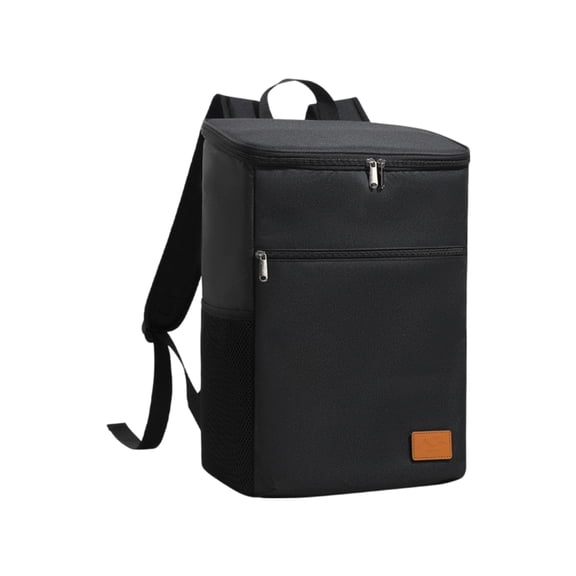 Insulated Cooler Backpack Leak Proof Thermal Lunch Bag for Work Picnic Hiking, Black Adult Lunch Bag for Storage