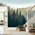 thumbnail image 4 of Prxcm Peel and Stick Canvas Wallpaper forest spruce pine trees slopes Art Wall Mural Decor Self Adhesive and Removable 100"x 144", 4 of 5