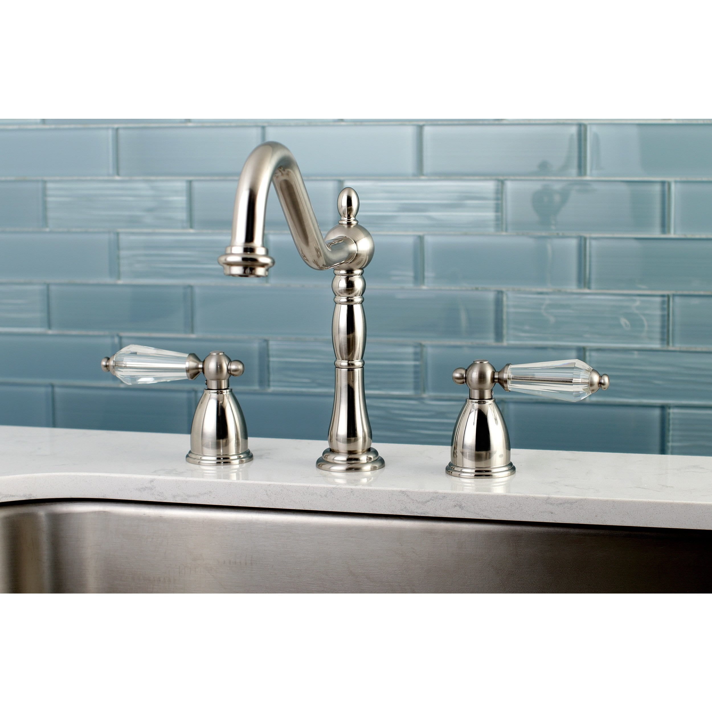 Kingston Br Heritage Crystal Kitchen Faucet