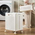 thumbnail image 2 of Sentmoon Laundry Bin Laundry Basket Organizer Folding Dirty Clothes Basket Plastic Storage Basket Bathroom Multifunctional Household Large Capacity Dirty Clothes Basket Bathroom Clothes, 2 of 7