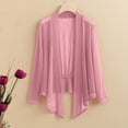 thumbnail image 2 of Breezora Womens Stretchy V Neck Knit Cardigan Long Sleeve Lightweight Elegant Layering Piece 7XL Size Pink, 2 of 5