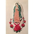 thumbnail image 2 of CF3773 Virgin Mary (Quadalupe) Christening Baptism Embroidered Iron On Patch (6.25"X3.5", without Words), 2 of 2