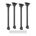 thumbnail image 3 of Tnarru 4 Pcs Pieds de Table Pliants Noirs en Acier au Carbone Polyvalents pour Lit, Portable, Bureau 40 cm, 3 of 8