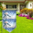thumbnail image 3 of Wukai Christmas Snowman In The Snow Print Garden Flag 12.5x18 Inch Double Sided Sun-resistant Rain-resistant, Wrinkle-resistant Colorfast(Only Flag), 3 of 7