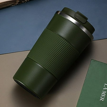 

380ml/510ml Double Stainless Steel Coffee Mug Thermos Cup with Non-slip Case Car Vacuum Flasks Travel Insulated Water Bottle