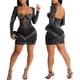thumbnail image 3 of Minivestido PORRCEY para mujer, sexy, para manualidades, manga larga, 3 of 6
