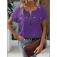 thumbnail image 5 of Blusa con Cremallera para Mujer, de Poliéster, con Botones, Corta y Cremallera, Ideal para el Tiempo Libre, Color , Talla XL, 5 of 6