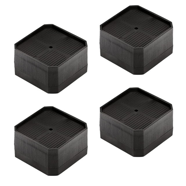 Rehausseurs de Lit Antidérapants Rehausseurs de Canapé Protecteurs de Sol Rehausseurs de Pieds de Meubles 2 Pouces 4 Pcs