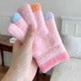 thumbnail image 2 of MeetoTime Kids Winter Gloves Colorful Fleece-Lined Warm Thickened Cold Weather Outdoor Stretch Gloves for Boys Girls 4-10 Years, 2 of 4