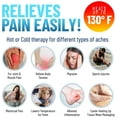 thumbnail image 3 of Hot and Cold Gel Pack Set - Reusable Heat Pads with Metal Disc for One Click Heating - Pain-Relieving, Instant Hot Packs for Back, Neck, Palm, and Shoulder - Includes Hand Warmer, 3 of 6