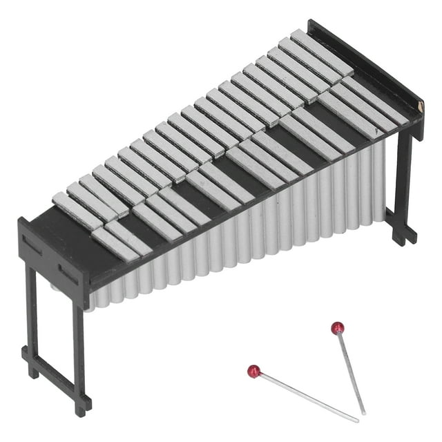 Modèle Marimba, Matériau de Résine Artisanale Exquise Mini Marimba Style Mignon pour Cadeau pour la Décoration de Table pour les Amateurs de Musique pour les Enfants