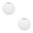 thumbnail image 1 of Moyic Durabilidad moderna Tocador fácil Luz de vidrio exquisita Estructura simple Borde ABS Estilo de lámpara de bola No deformable Blanco Blanco 12cm 2Conjunto, 1 of 1
