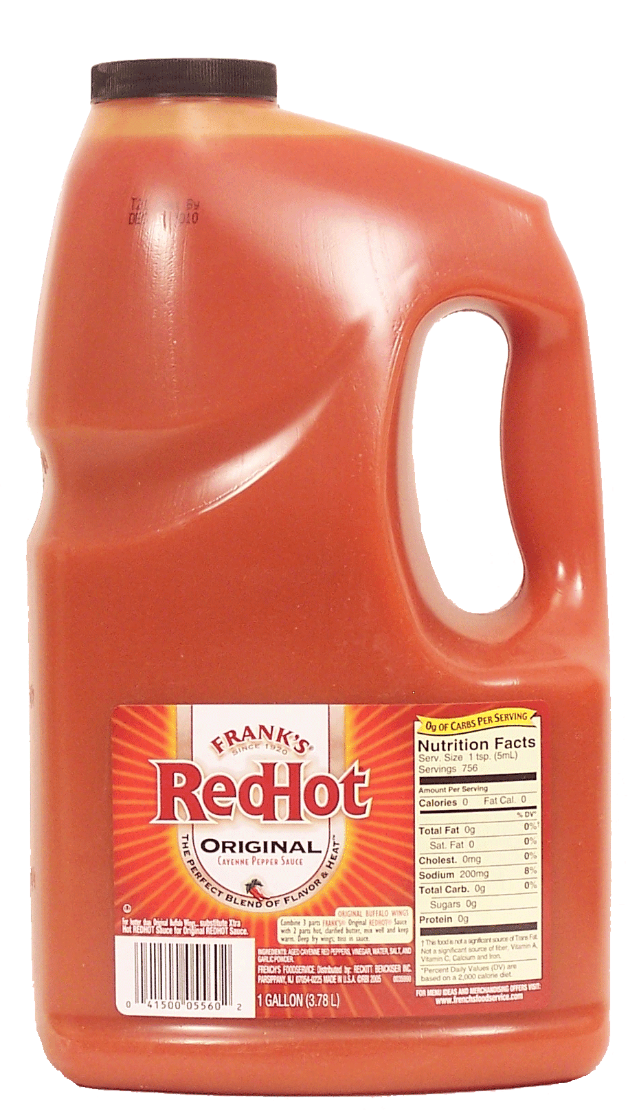 Frank's Red Hot Original Cayenne Pepper Sauce, 128 Oz by The French's Food Company
