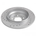 thumbnail image 2 of Performance Brake Rotor Drilled Slotted Rear Coated Pair For S60 S80 V70 XC70, 2 of 9