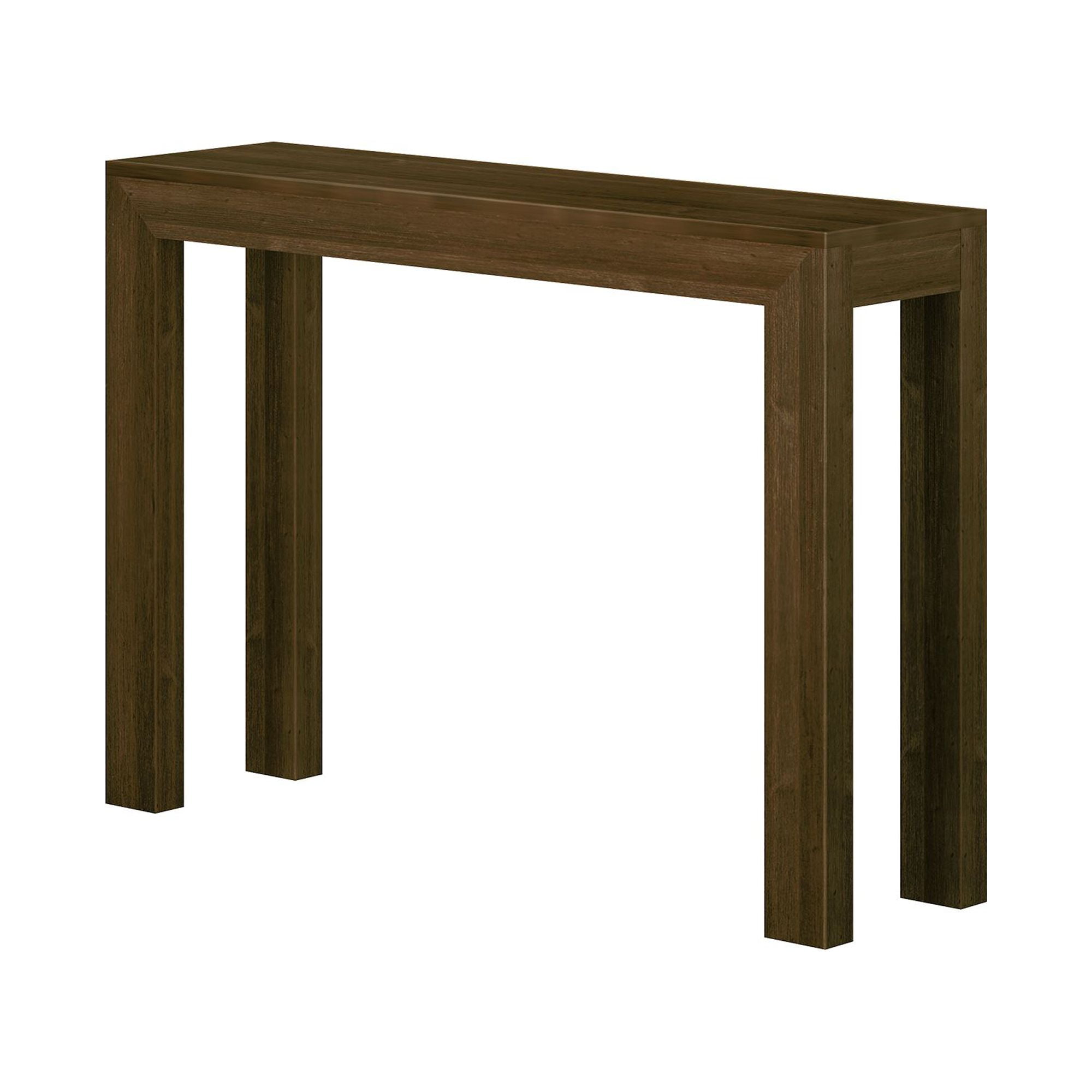 Plank+Beam 46" Modern Solid Wood Console Table, Narrow Entryway Table, Behind The Couch, Walnut