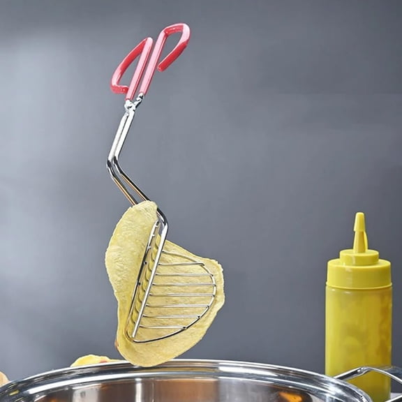 WXLCISI Taco Shell Tong, Taco Shell Mold for Frying, U-Shaped Stainless Steel Tortilla Holders, U-Shaped Taco Maker, Press Fried Taco Fryer Mold, Press Shell Maker Tongs