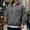 01 Dark Gray, variant on YueHuiYing Men's Fashion Hooded Quarter-Zip Midweight Long Sleeve Drawing Pocket Workwear Pullover Top