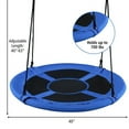 thumbnail image 4 of Spaco Giant 40 Inch Flying Saucer Swing, Tree Swing with Adjustable Height from 40 to 63 inches, Toddler Swing for Indoor Outdoor Play Set, Saucer Swing for Kids, Blue, 4 of 7