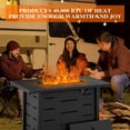 thumbnail image 5 of Walsunny Table de Foyer au Gaz de 43 Pouces 50 000 BTU, Table Rectangulaire d'Extérieur pour Propane avec Housse Imperméable, 5 of 5