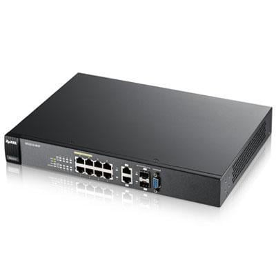 Zyxel Communications Gs2210-8hp 8-port Gigabit 802.3at Poe + 2 Dual Personality (gbe Rj-45 sfp) by ZyXEL