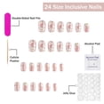 thumbnail image 2 of Press on Nails Medium Coffin Yellow Fake Nails Cute Nails False Nails with Bee Flower Designs Fun Glossy Glue on Nails Summer Spring Acrylic Nails for Women Girls 24 Pcs MNails21 24 Fl Oz (Pack of, 2 of 4