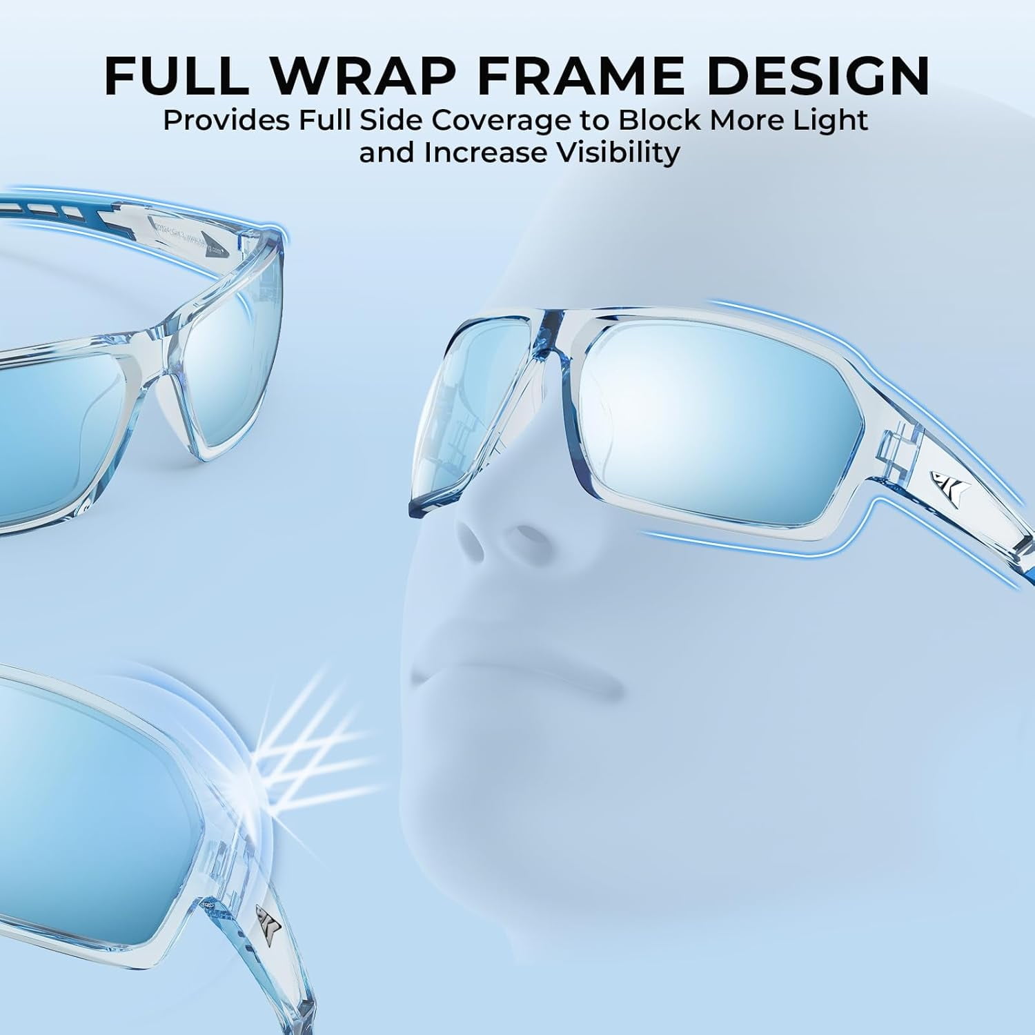 KastKing Chippewa Polarized Fishing Sunglasses, UV400 TAC Lenses