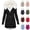 Black, variant on Women's Winter Parka Coat, Faux Fur Hood Warm Fleece Lined Jacket, Zipper Drawstring Waist Mid Length Outerwear, Casual Winter Coats with Pockets