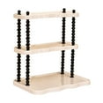 thumbnail image 4 of veasfak Counter Shelf Desktop Bookshelf Supplies Storage Rack for Living Room Office 3 Tier Wide, 4 of 9