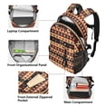 thumbnail image 5 of JIALIOU 14" Laptop Backpack Waterproof Airline Approved Stylish Casual Daypack for Travel Business College Work, Geometric Bohemia Africa, 5 of 8