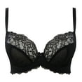 thumbnail image 5 of Panache Ana Lace Plunge Underwire Bra (9396),34H,Black, 5 of 8