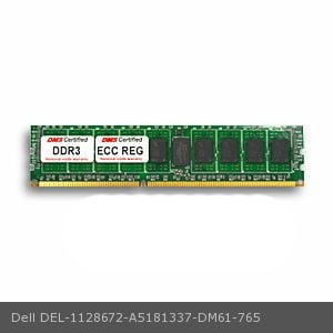 10600 Ecc Registered Single DMS Compatible/Replacement for Dell A5181337 Precision R5500 16GB DMS Certified Memory DDR3-1333 (PC3-10600) 2048x72 CL9 1.5v 240 Pin ECC Registered DIMM - DMS ()