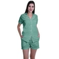 thumbnail image 1 of Moomaya Womens Short Sleeve Sleep Tops Printed Short Set Pjs For Women Sleepwear, 1 of 6