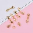 thumbnail image 7 of 10 Sets Double Lobster Clasp Extender Stainless Steel Lobster Clasp Claw Connectors Bracelet Extension Clasps for DIY Crafts Necklace Jewelry Making Handmade Decoration, 7 of 7