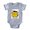 Heather Gray, variant on CafePress - Cute Element Cadmium Cd - Cute Infant Baby Football Bodysuit