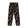 thumbnail image 5 of Xecao Red White Flowers Men's Straight Lounge Pajama Pants: The Ultimate in Comfortable Sleepwear, 5 of 9