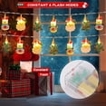 thumbnail image 4 of Liomus Battery Operated Christmas String Lights,10 FT 20 LEDs Snowflake Christmas Tree Santa Claus Lights with Constant&Flash Modes, LED Christmas Fairy Decor Lights for Indoor Xmas Tree Garden Patio, 4 of 8