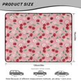thumbnail image 7 of XYZCANDO Cherry Daisy Car Trunk Mat 29" x 39", All-Weather Polyester Cargo Liner with Non-Slip Backing, Easy-Clean Stitched Edge Protector for SUVs, Sedans and Trucks, 7 of 7