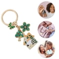 thumbnail image 4 of Unique Bargains 1 Pc Handbag Charms Keychains Flower Butterfly Bag Accessories Green, 4 of 5
