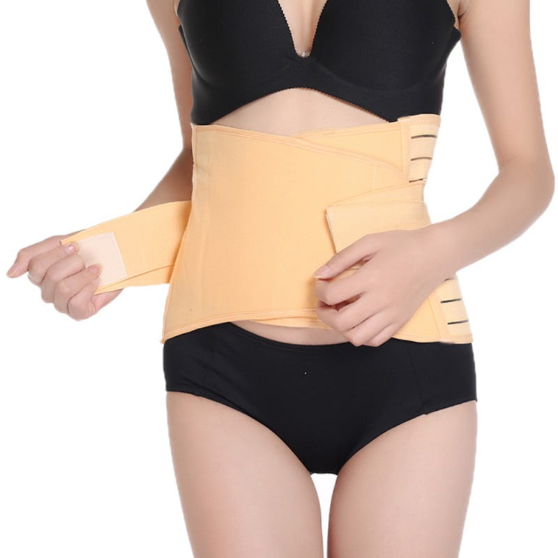 3 in 1 Mesh Breathable Elastic Postpartum Recovery Waist Abdomen Pelvic Binder Girdle Band Abdominal Slimming Shaper Support Belt for Women and Maternity L