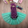 thumbnail image 3 of Newborn Baby Girls Star Sequin Mesh Romper Lace Halter Sleeveless Jumpsuits Tutu Dress Summer Outfits, 3 of 7
