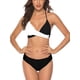 thumbnail image 1 of Txlixc 2 piezas de trajes de baño para mujer, sujetador halter de color de contraste acolchado con amarre para adultos + calzoncillos Txlixc Sexy, 1 of 4